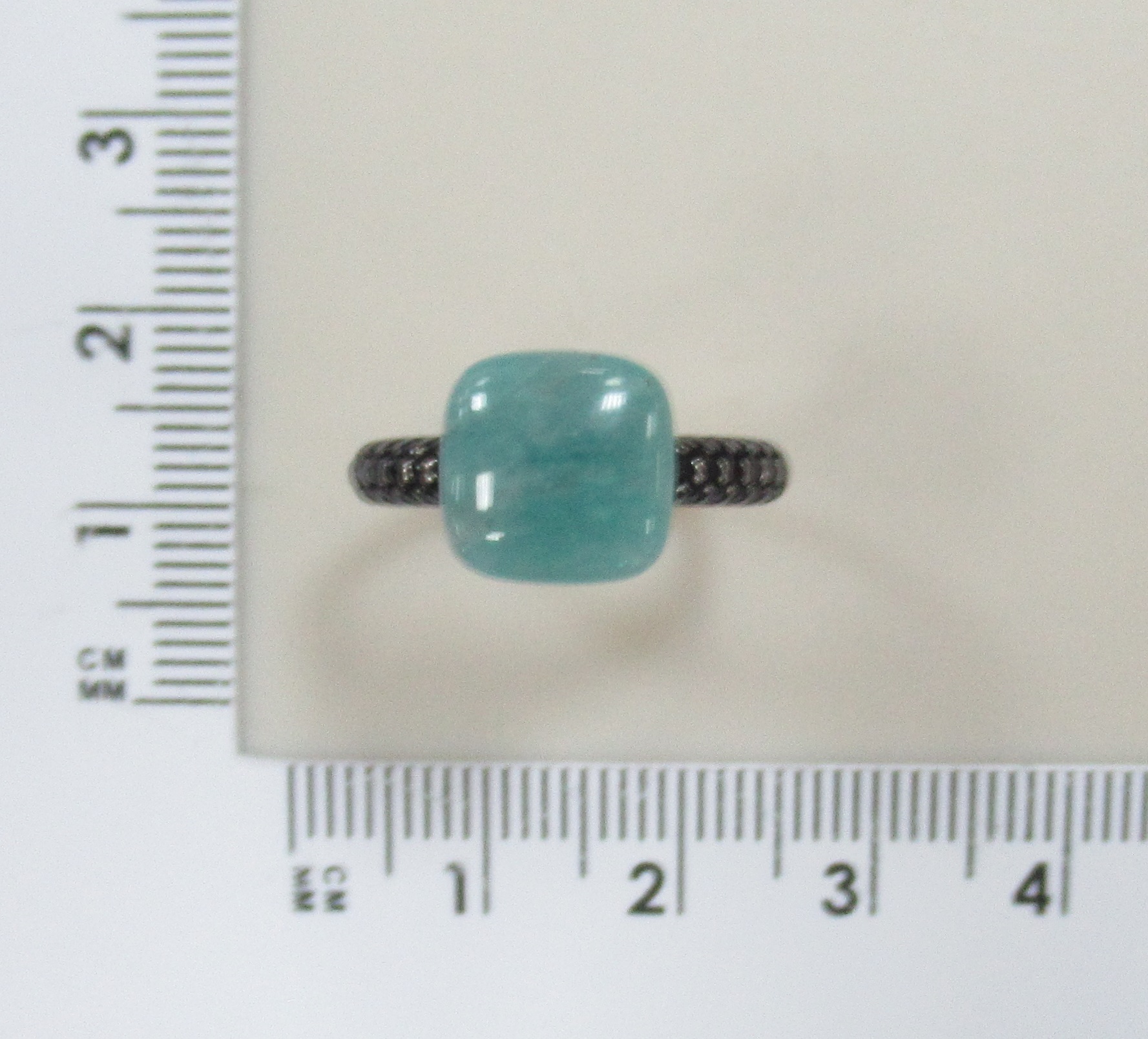 Серебряное кольцо с амазонитом